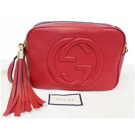 gucci soho disco bag red|gucci soho disco bag discontinued.